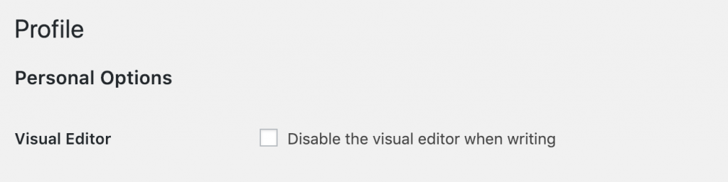 Disable visual editor was disabling Gutenberg